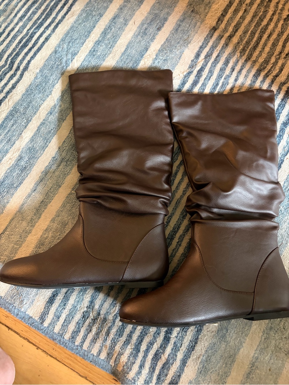 Women’s Brown Slouchy Knee-High Boots